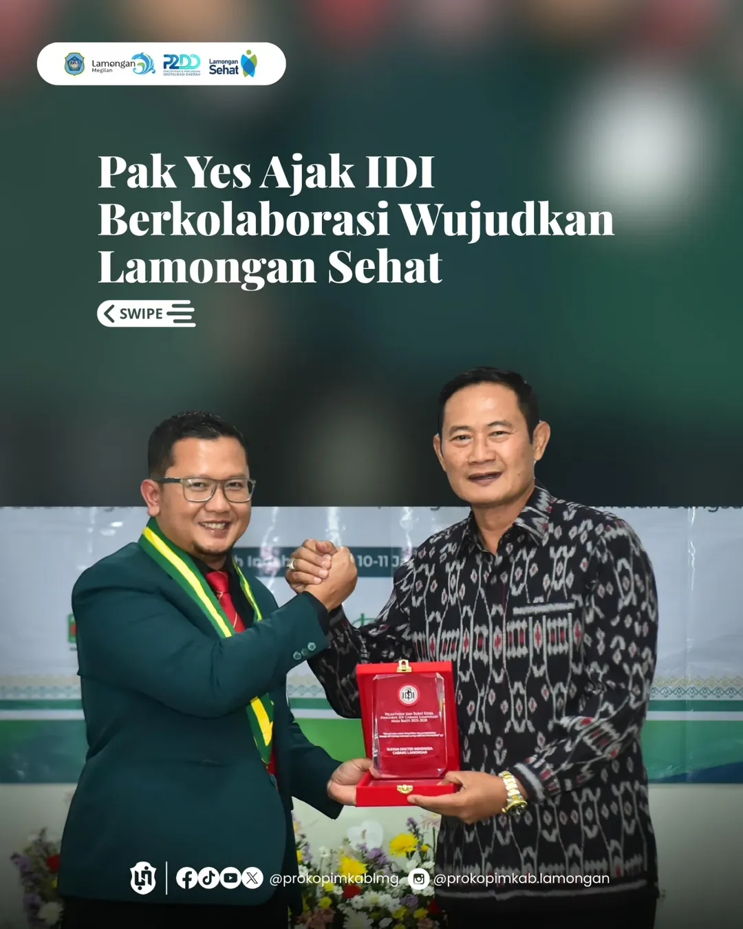 Foto: Pak Yes Ajak IDI Berkolaborasi Wujudkan Lamongan Sehat