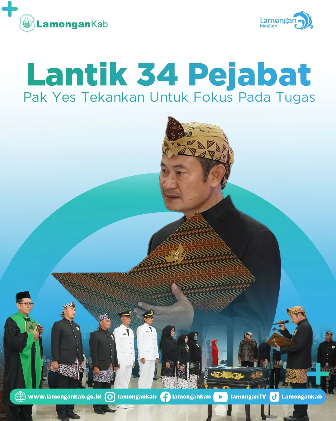 Foto: Lantik 34 Pejabat, Pak YES Tekankan Untuk Fokus Pada Tugas