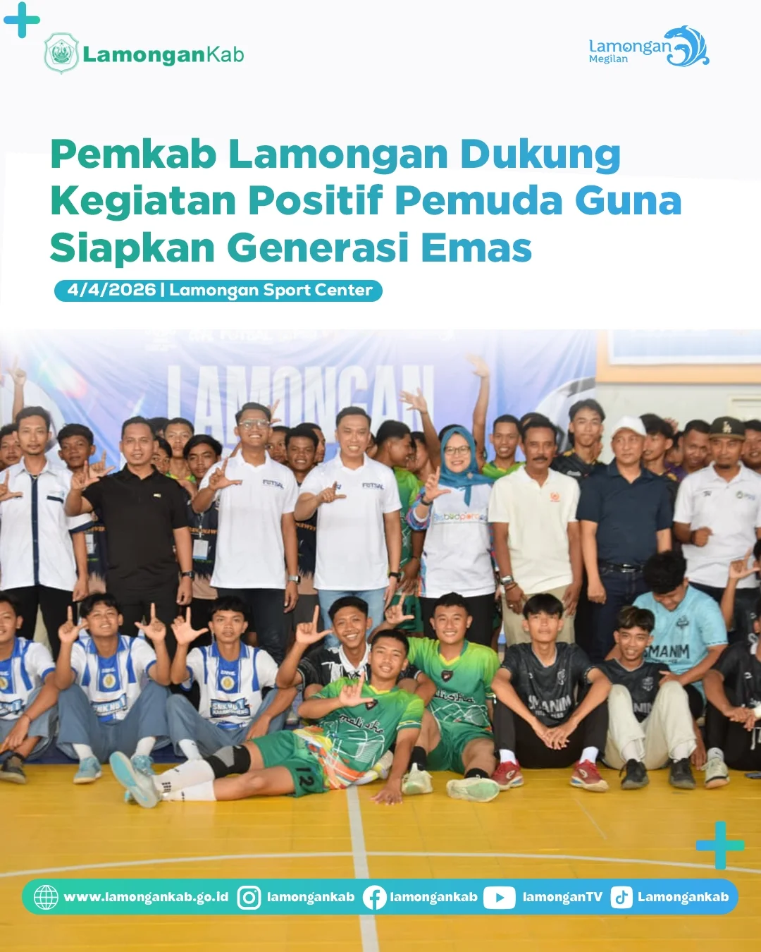 Foto: Pemkab Lamongan Dukung Kegiatan Positif Pemuda Guna Siapkan Generasi Emas