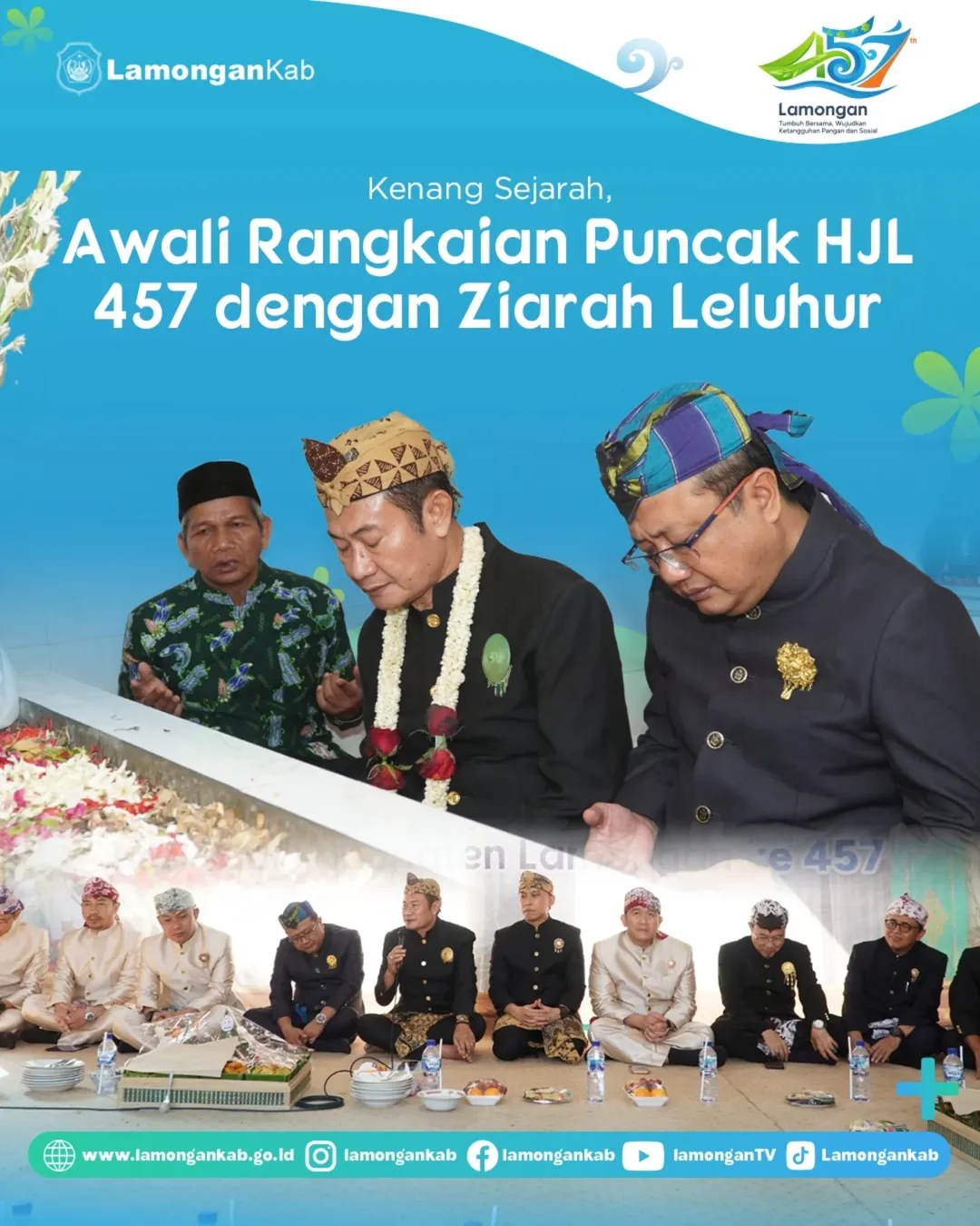 Foto: Kenang Sejarah, Awali Rangkaian Puncak HJL 457 dengan Ziarah Leluhur