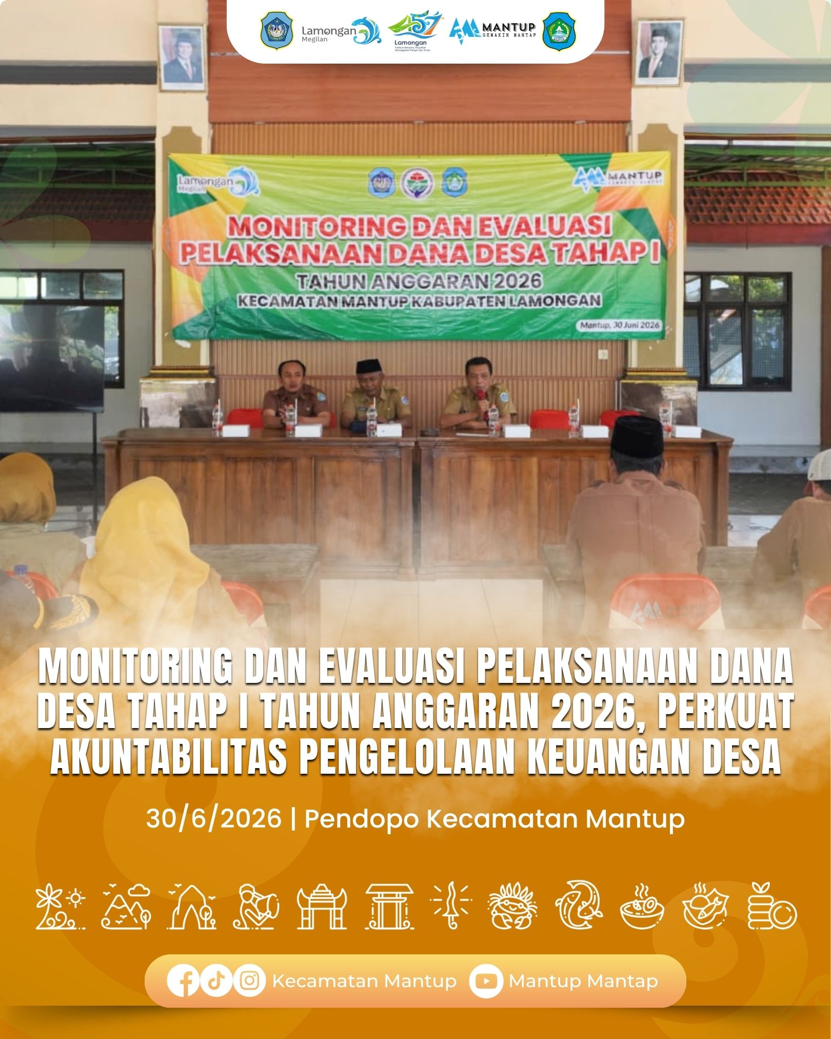 Monitoring dan Evaluasi Pelaksanaan Dana Desa Tahap I Tahun Anggaran 2026, Perkuat Akuntabilitas Pengelolaan Keuangan Desa