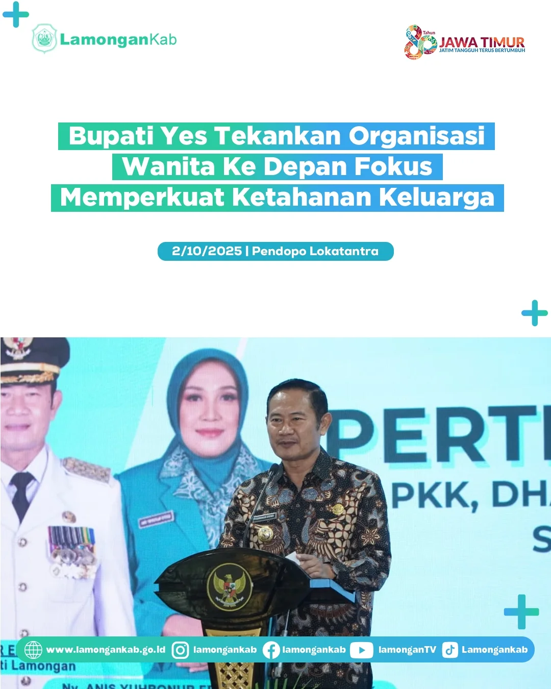 Foto: Bupati YES Tekankan Organisasi Wanita Ke Depan Fokus Memperkuat Ketahanan Keuarga