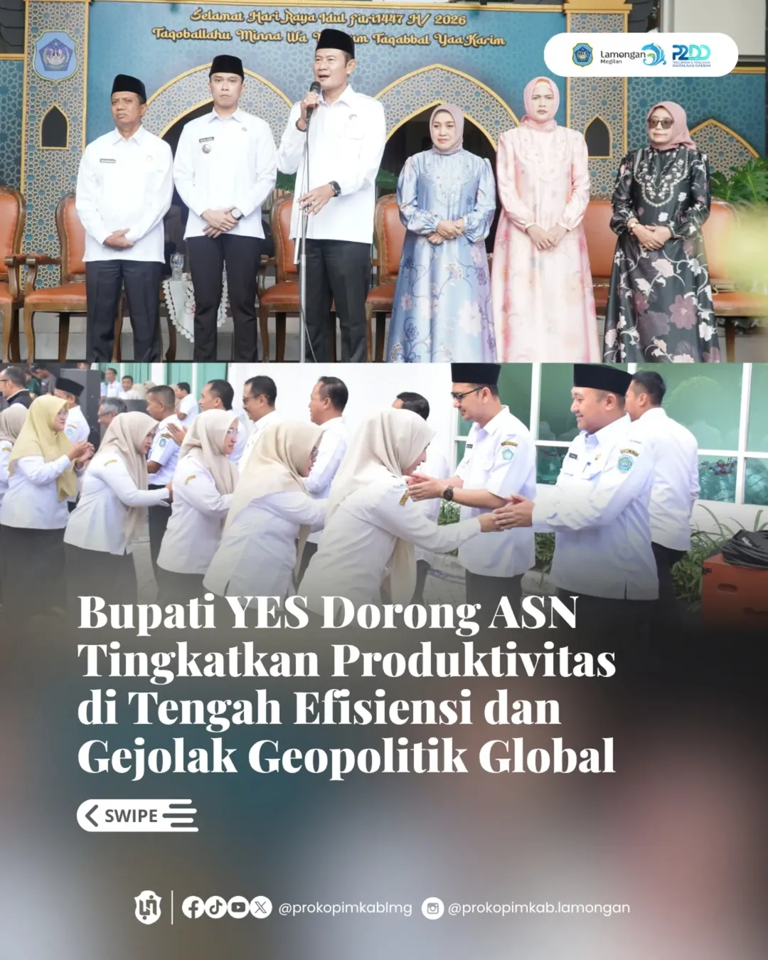 Foto: Bupati YES Dorong ASN Tingkatkan Produktivitas di Tengah Efisiensi dan gejolak Geopolitik Global