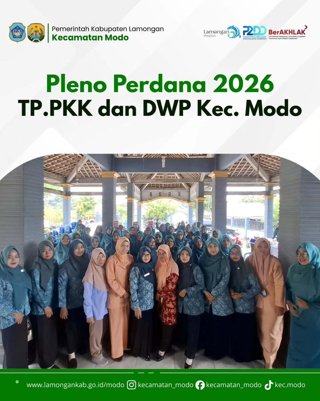 Foto: Rapat Pleno TP PKK dan Dharma Wanita Persatuan (DWP) pertama di tahun 2026