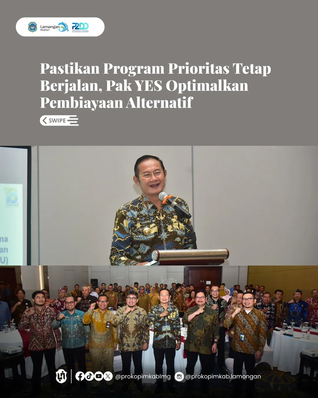 Foto: Pastikan Program Prioritas Tetap Berjalan, Pak YES Optimalkan Pembiayaan Alternatif