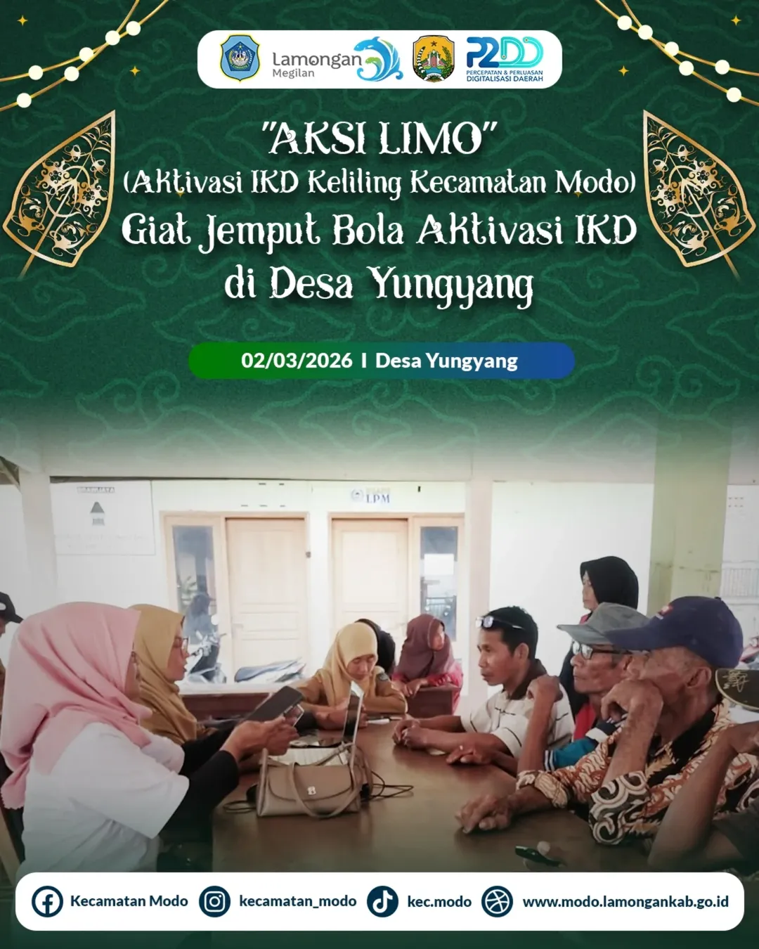 Foto: AKSI LIMO (Aktivasi IKD Keliling Kecamatan Modo)