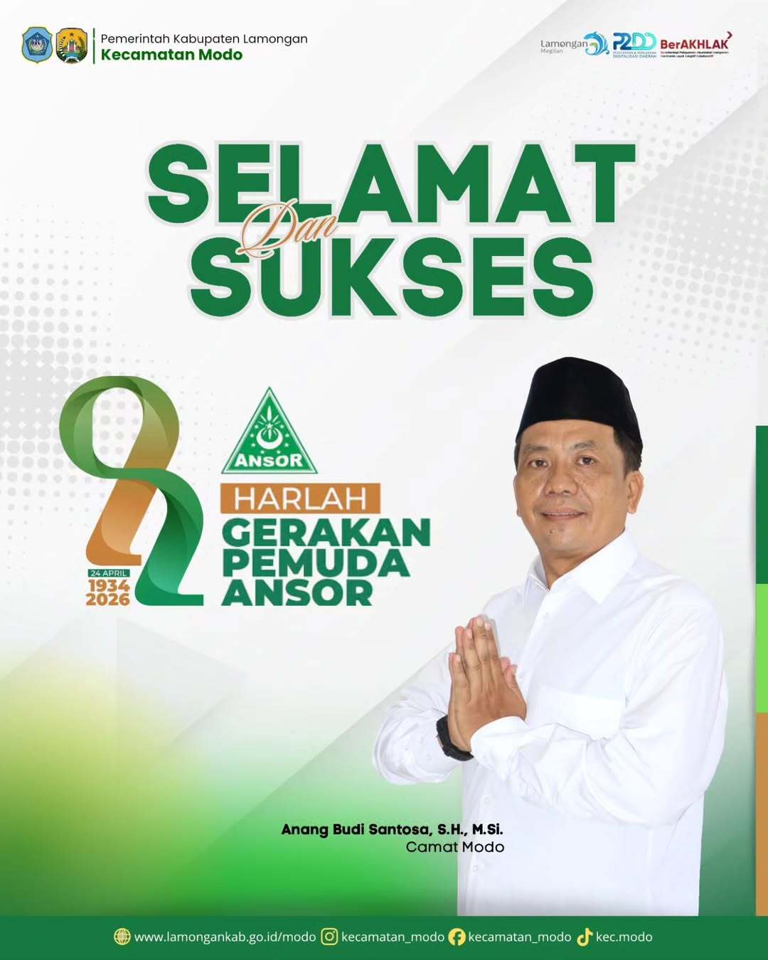 Foto: Selamat memperingati Harlah ke-92 Gerakan Pemuda Ansor
