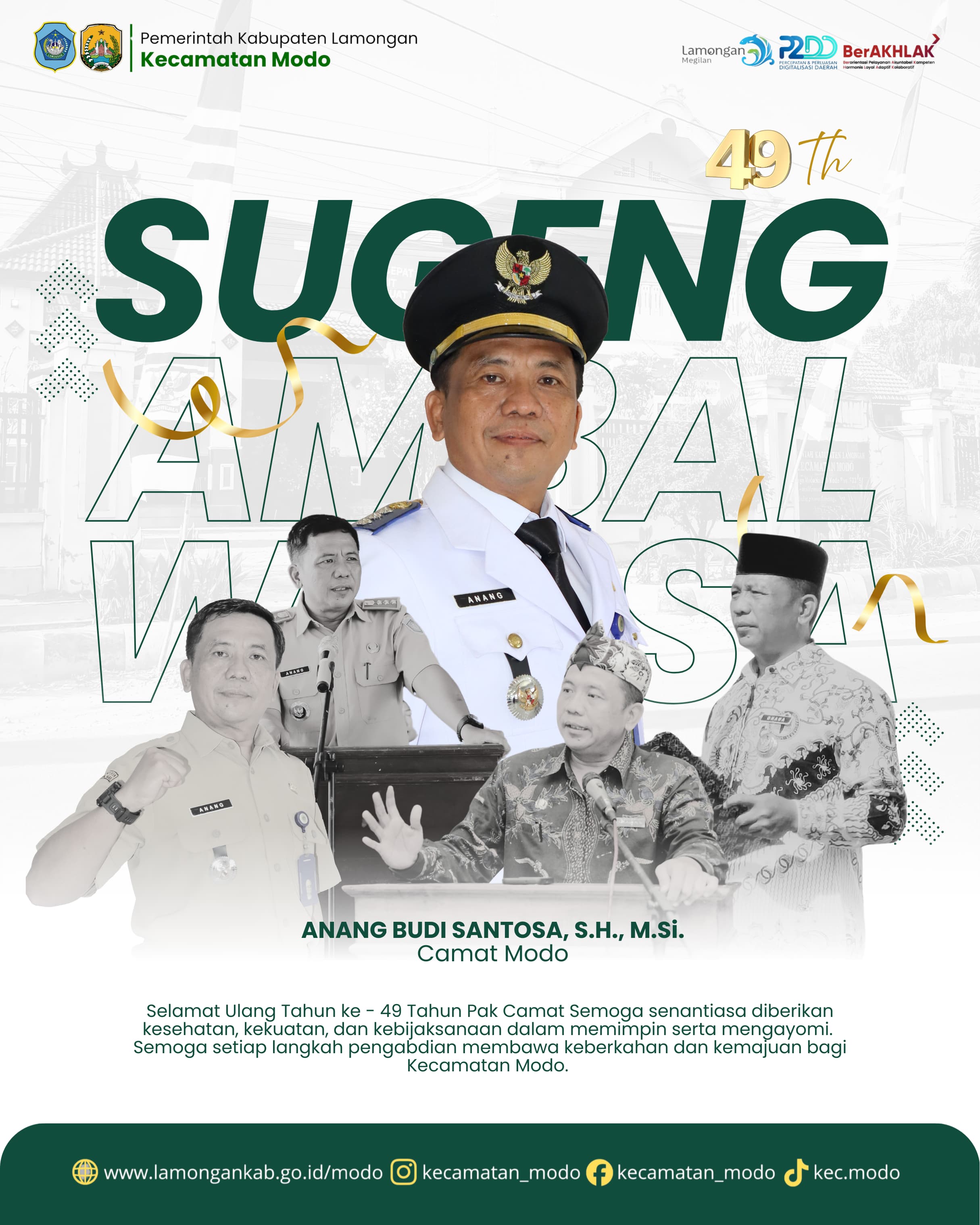 Foto: Sugeng Ambal Warsa Bapak Camat Modo