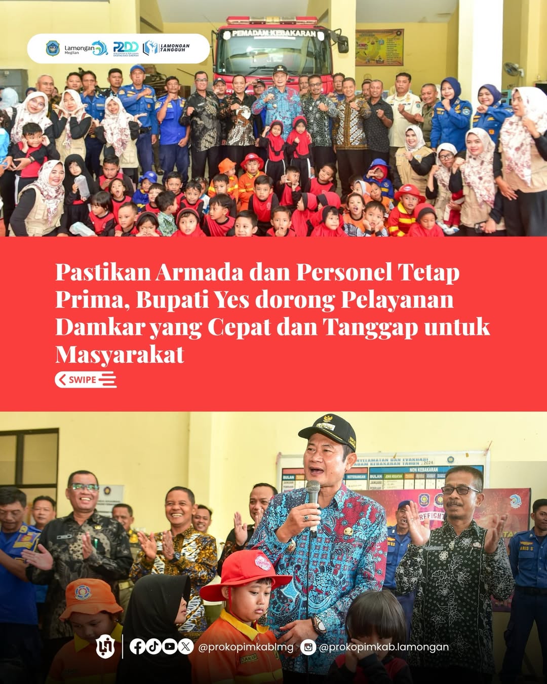 Foto: Pastikan Armada dan Personel Tetap Prima, Bupati Yes Dorong Pelayanan Damkar yang Cepat dan Tanggap untuk Masyarakat