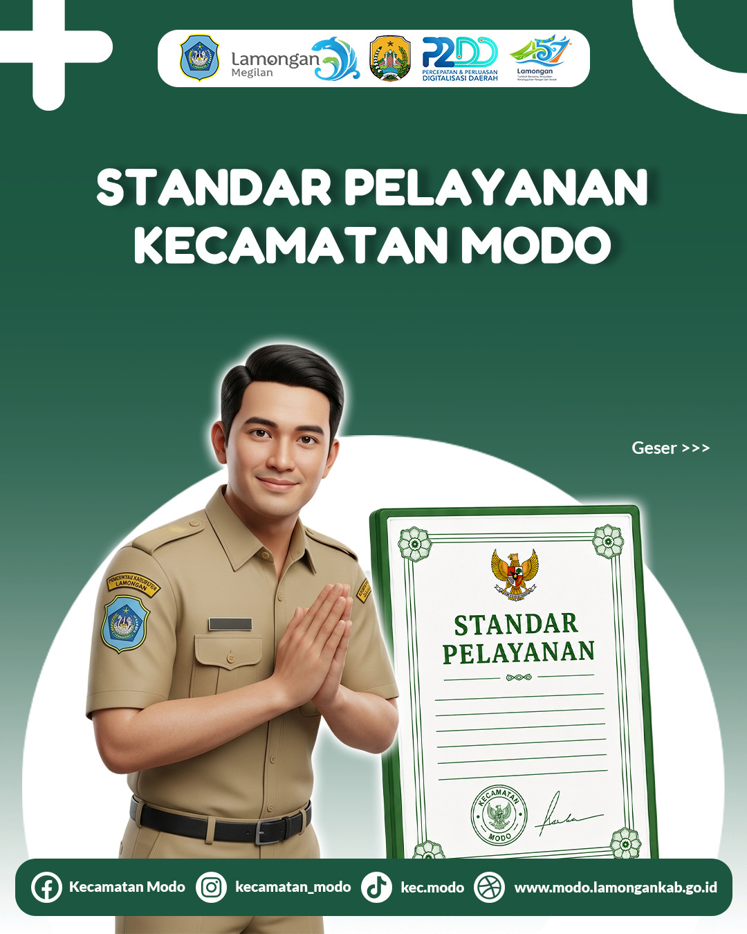 Foto: Standar Pelayanan Kecamatan Modo