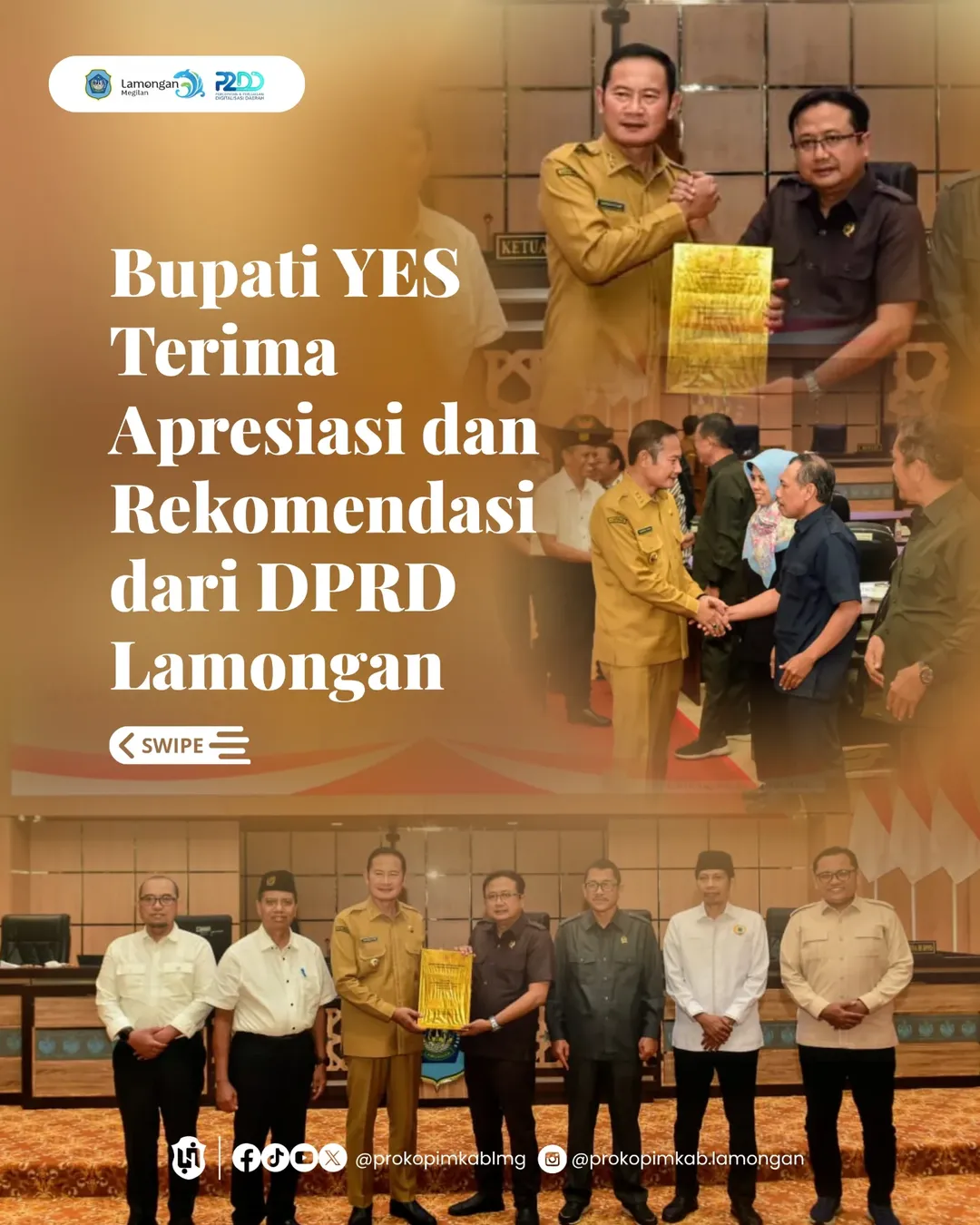 Foto: Bupati YES Terima Apresiasi dan Rekomendasi dari DPRD Lamongan