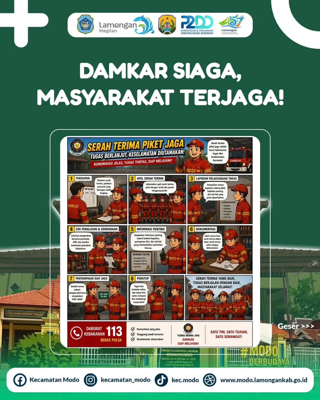 Foto: DAMKAR SIAGA, MASYARAKAT TERJAGA