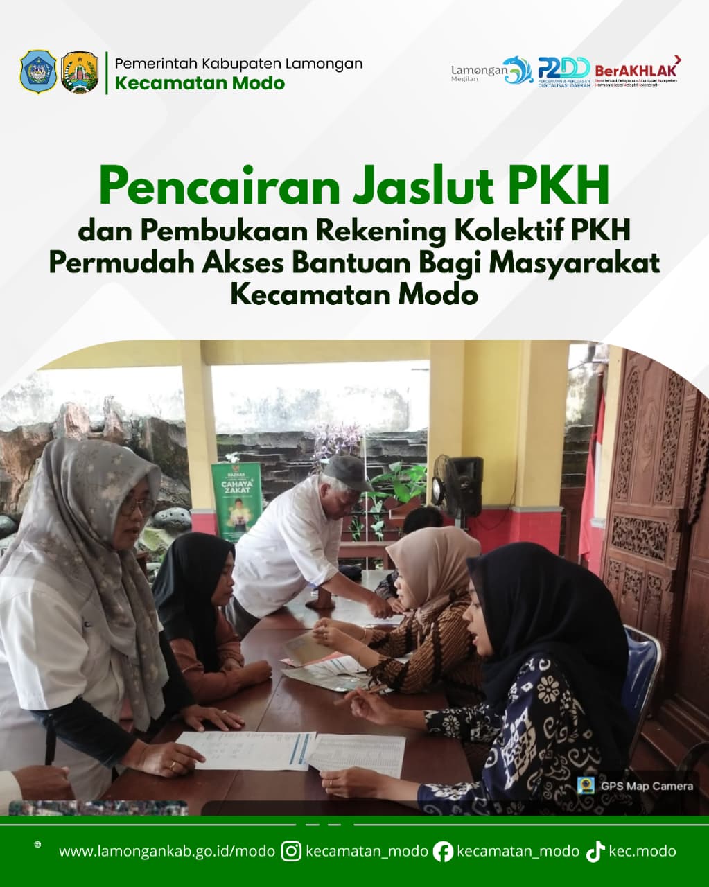 Foto: Pencairan Jaslut PKH dan Pembukaan Rekening Kolektif Permudah Akses Bantuan Bagi Masyarakat Kecamatan Modo