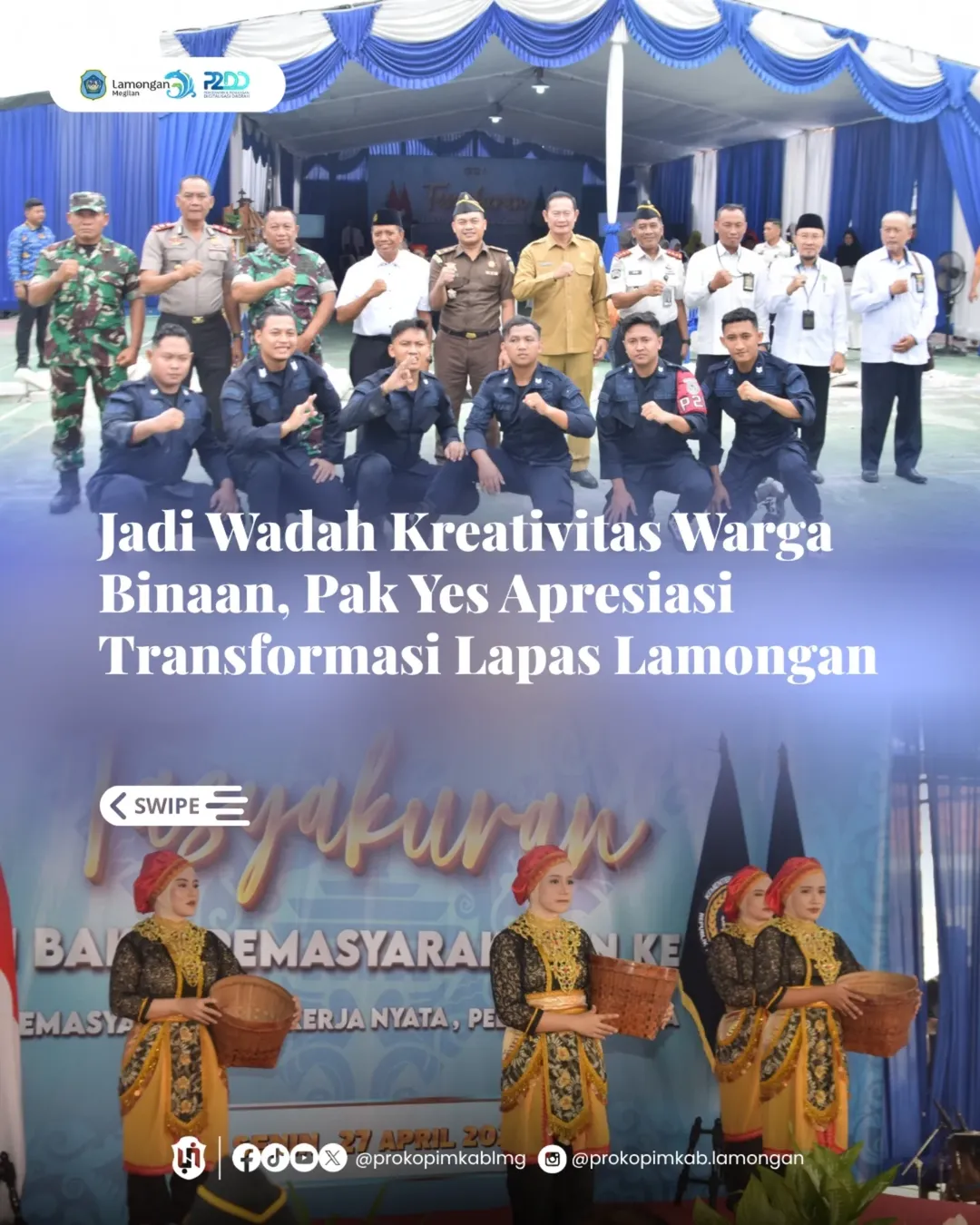 Foto: Jadi Wadah Kreativitas Warga Binaan, Pak Yes Apresiasi Transformasi Lapas Lamongan
