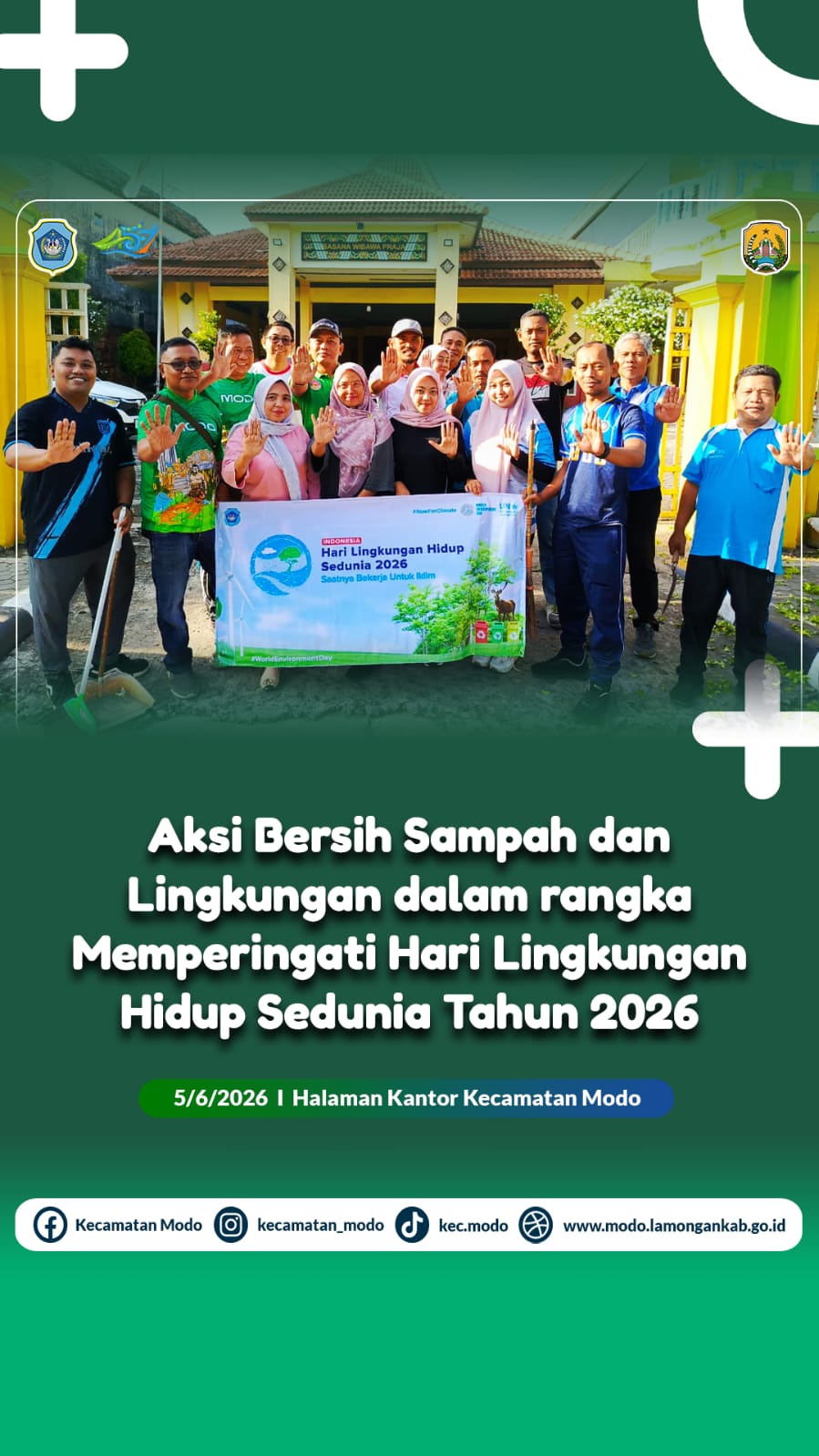 Foto: Aksi Bersih Sampah dan Lingkungan dalam rangka Memperingati Hari Lingkungan Hidup Sedunia Tahun 2026