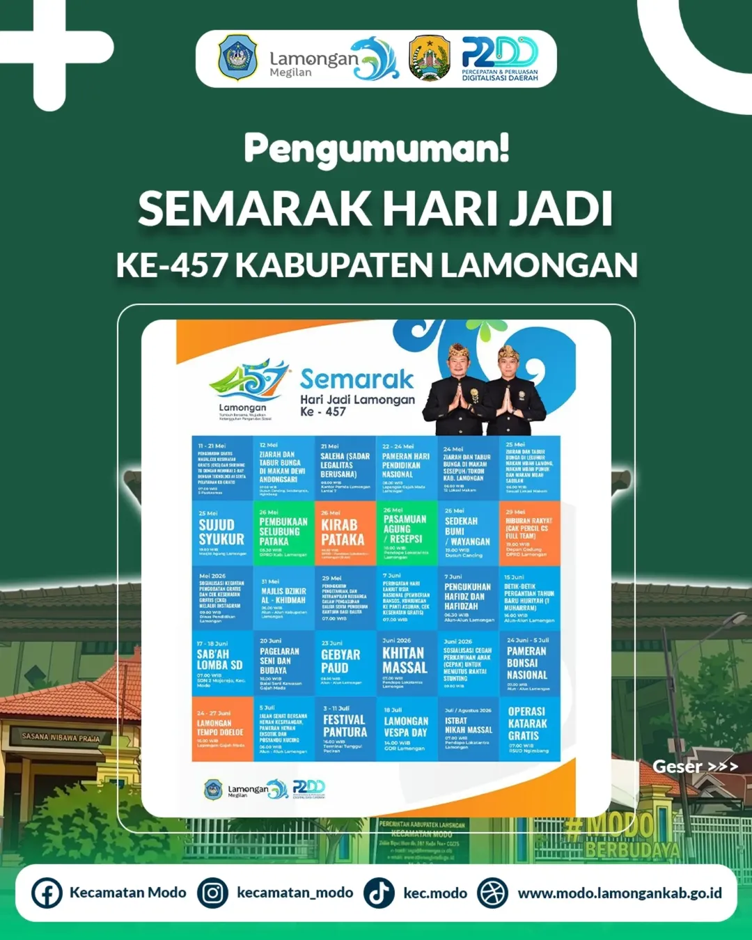 Foto: Semarak Hari Jadi ke-457 Kabupaten Lamongan