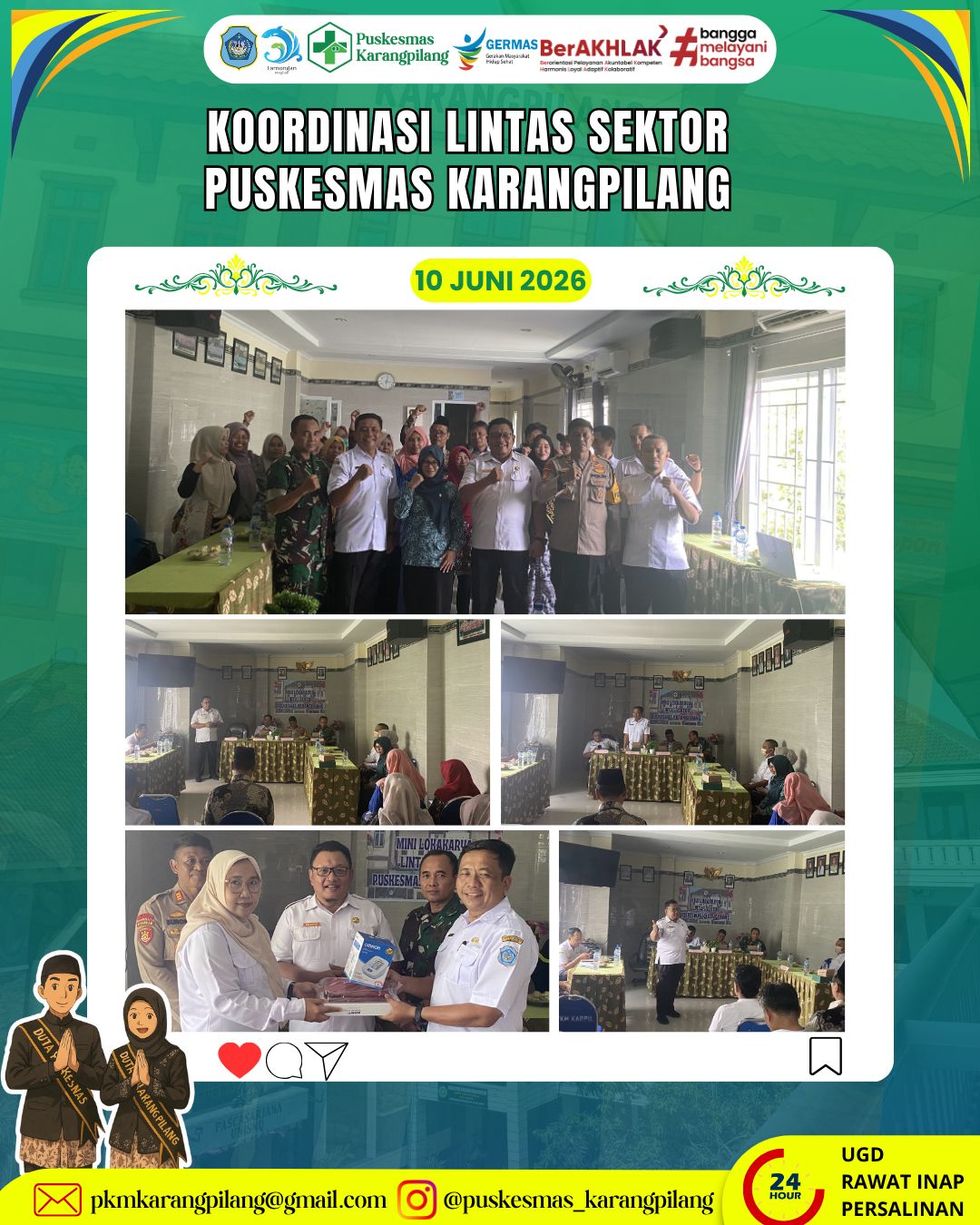 Foto: Koordinasi Lintas Sektor di Puskesmas Karangpilang