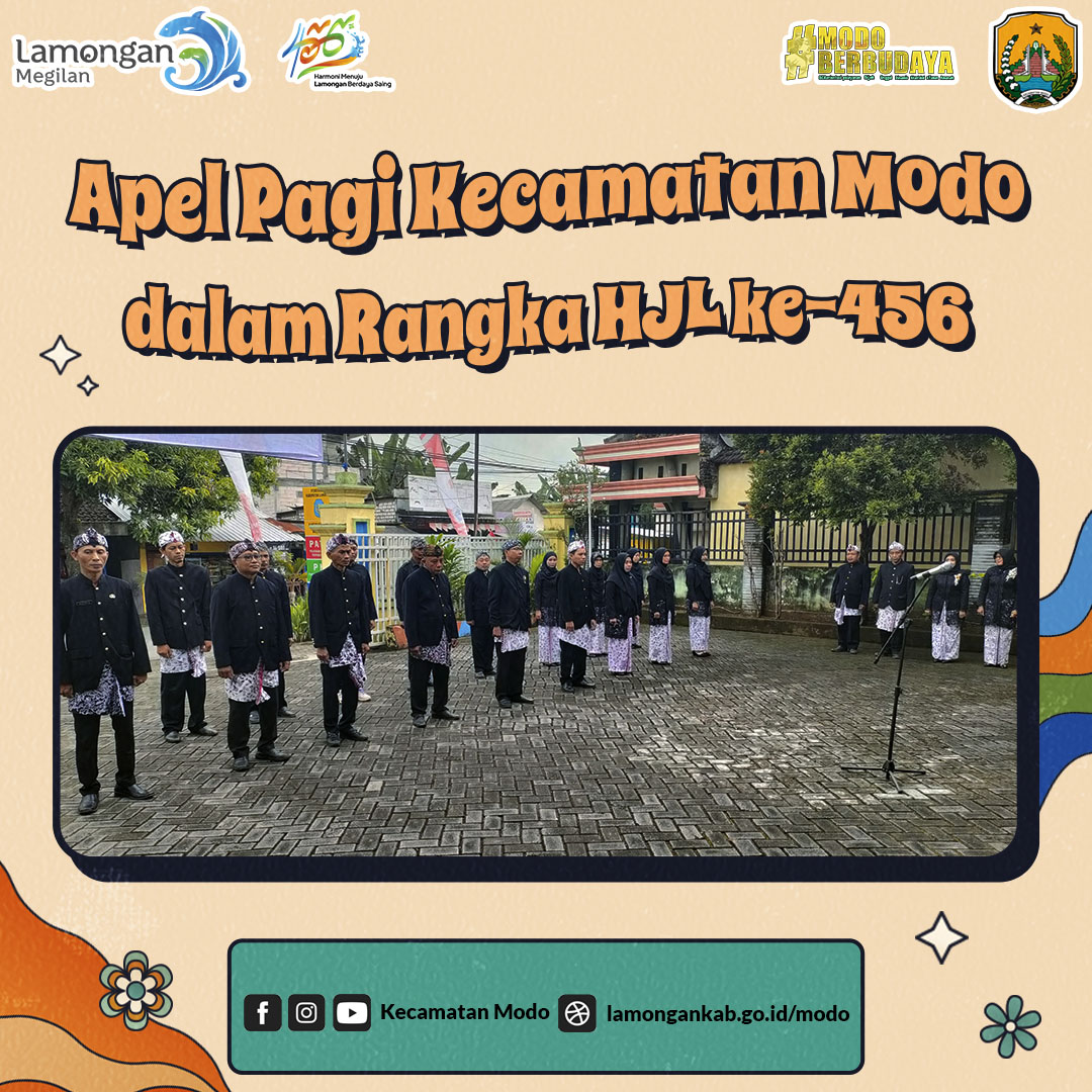 APEL PAGI KECAMATAN MODO DALAM RANGKA HJL KE-456
