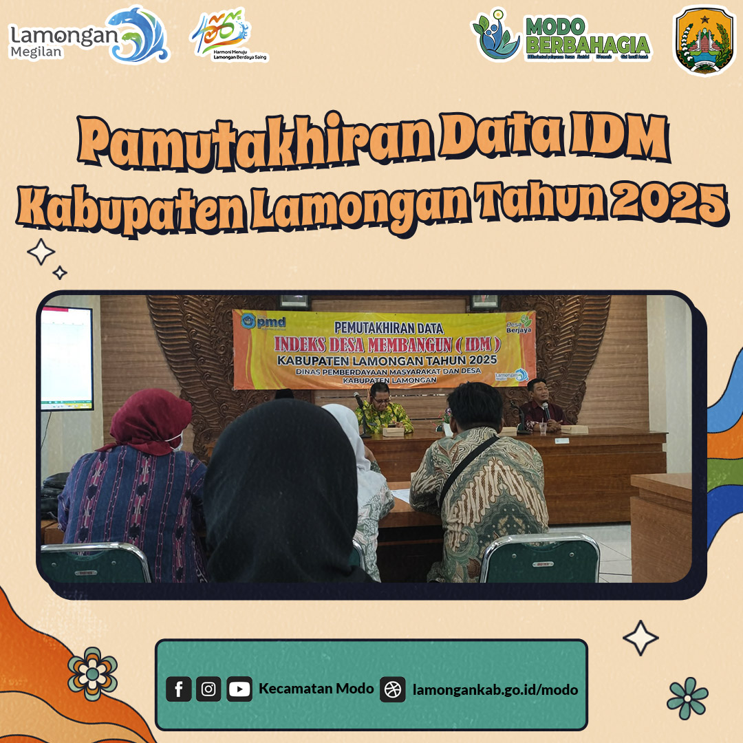 PEMUTAKHIRAN DATA IDM KABUPATEN LAMONGAN TAHUN 2025
