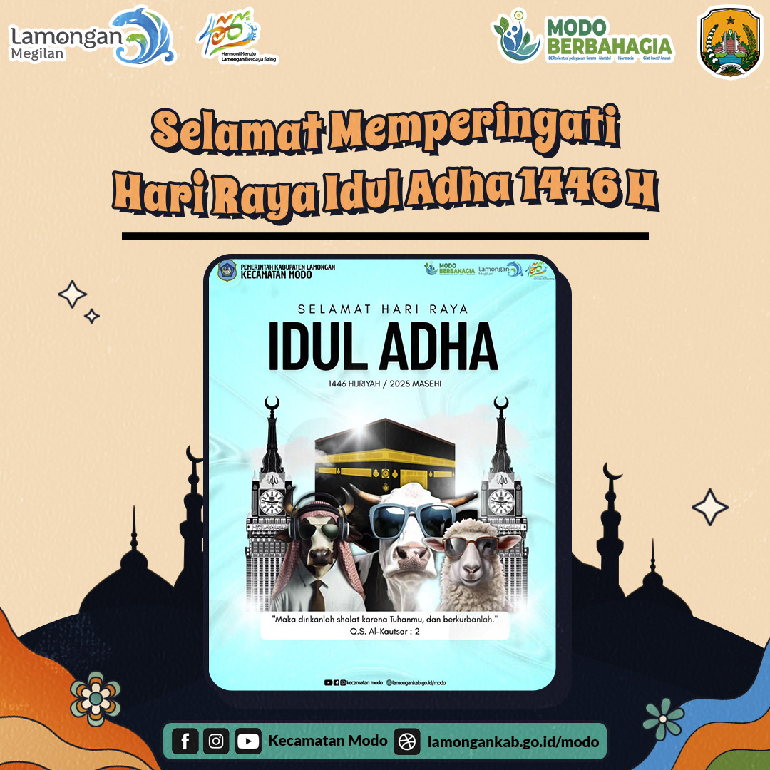 SELAMAT MEMPERINGATI HARI RAYA IDUL ADHA 1446 H