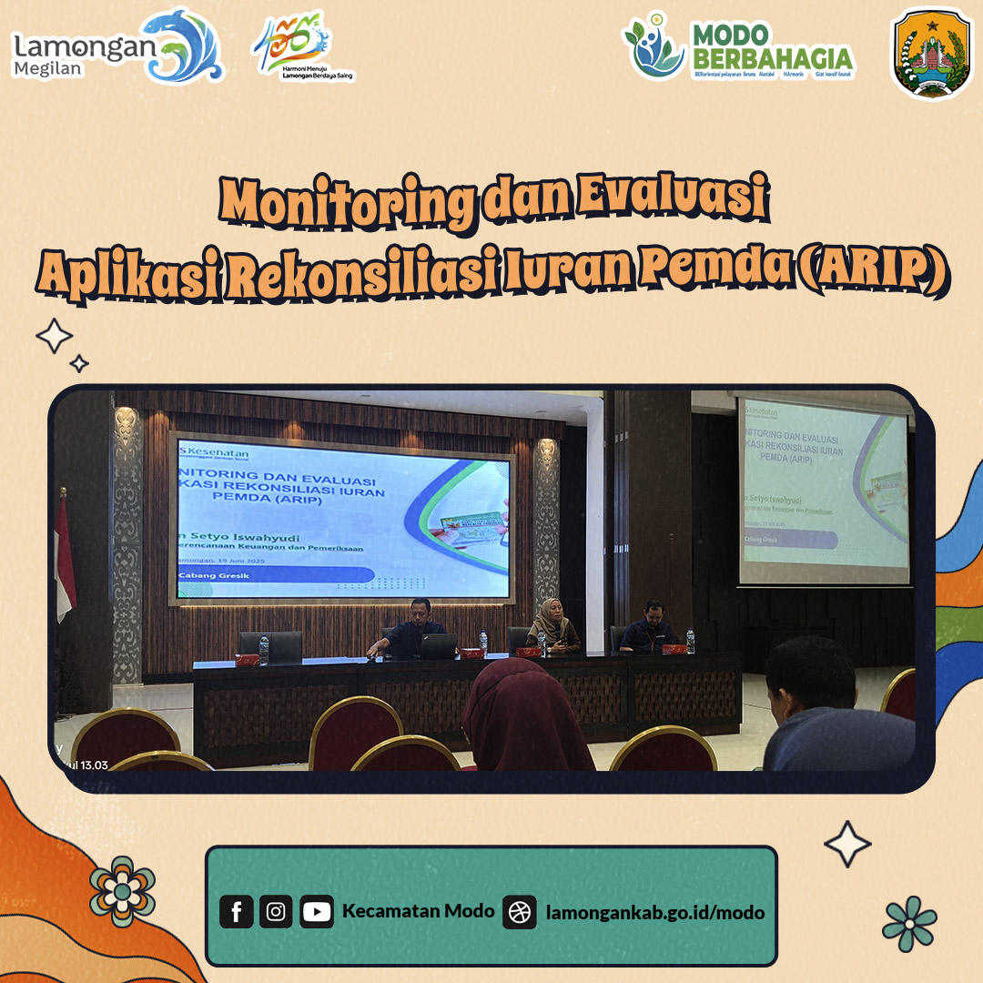 MONITORING DAN EVALUASI APLIKASI REKONSILIASI IURAN PEMDA (ARIP)