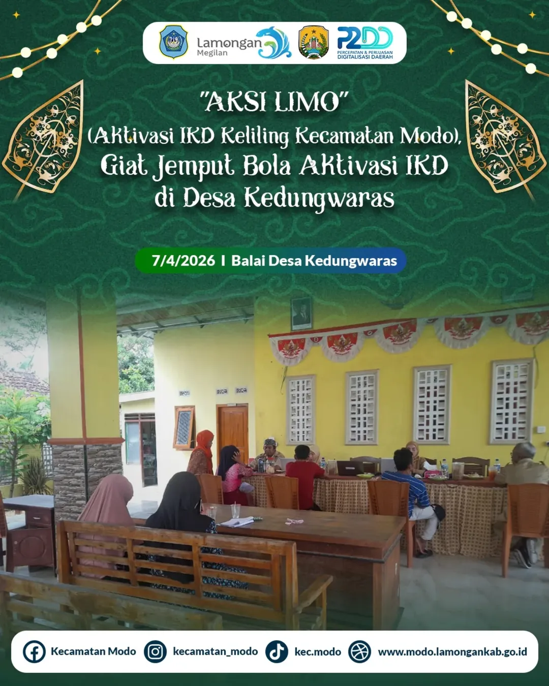 Foto: Giat Jemput Bola Aktivasi IKD di Desa Kedungwaras