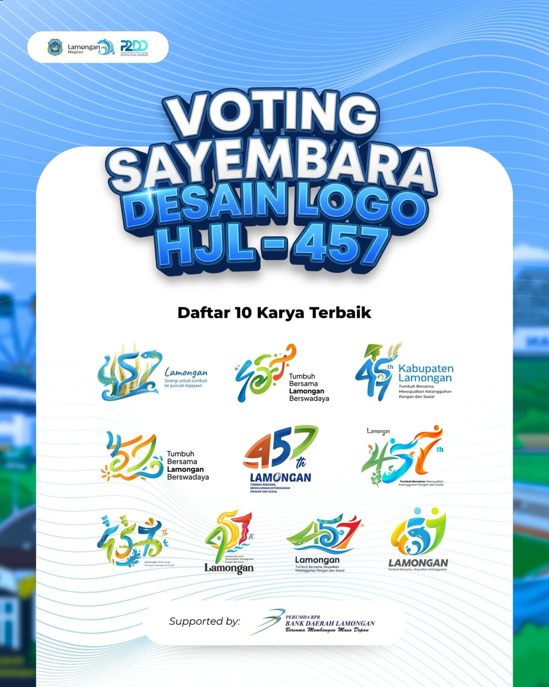 Foto: 10 desain logo terbaik hasil sayembara desain logo HJL ke-457