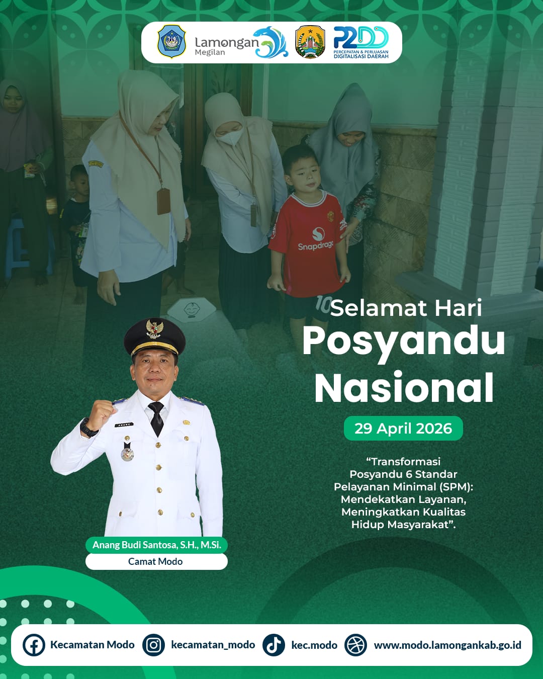 Foto: Gerakan Pelayanan Hari Posyandu Nasional Digelar Serentak di 17 Desa