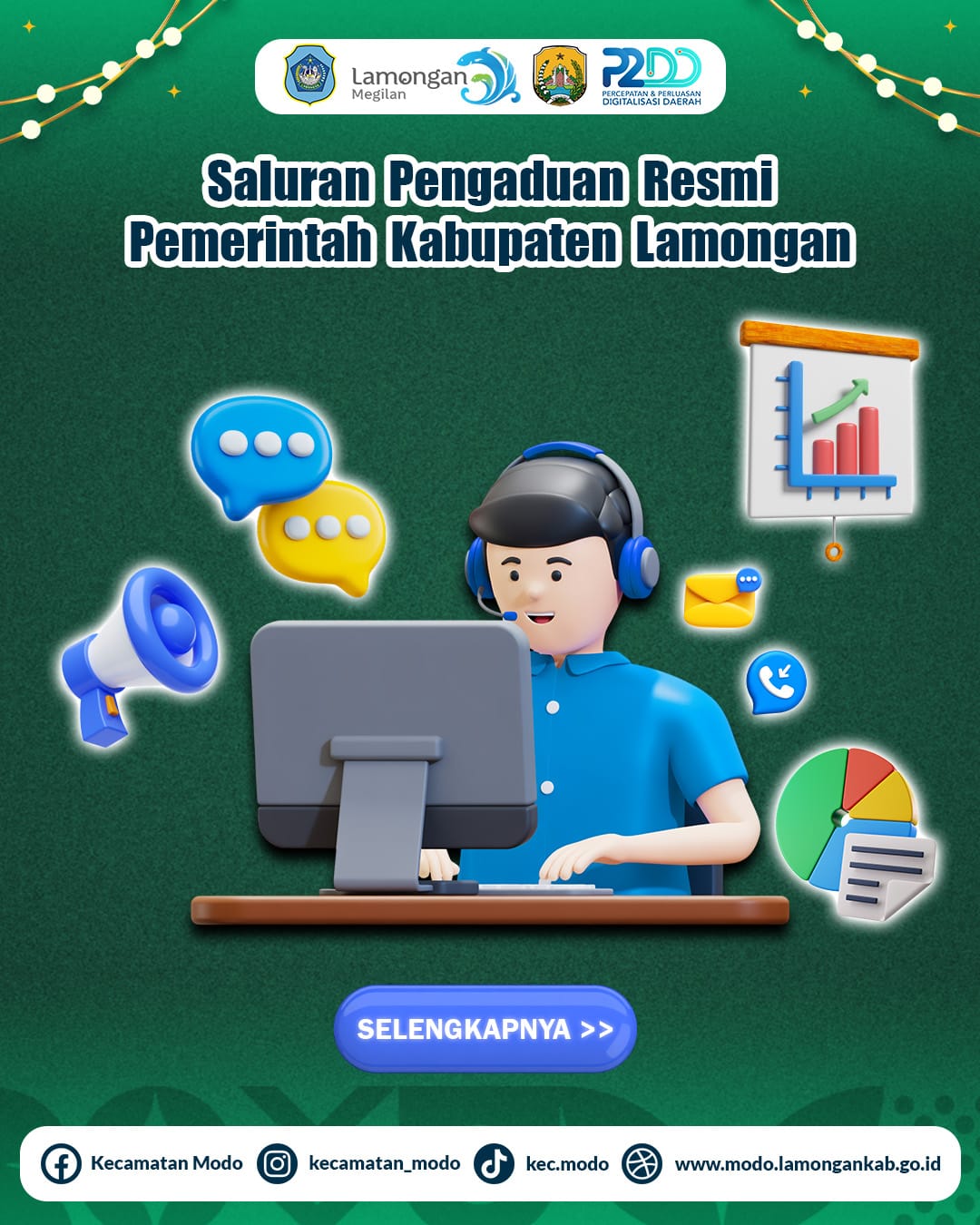 Foto: Saluran Pengaduan Resmi Pemerintah Kabupaten Lamongan