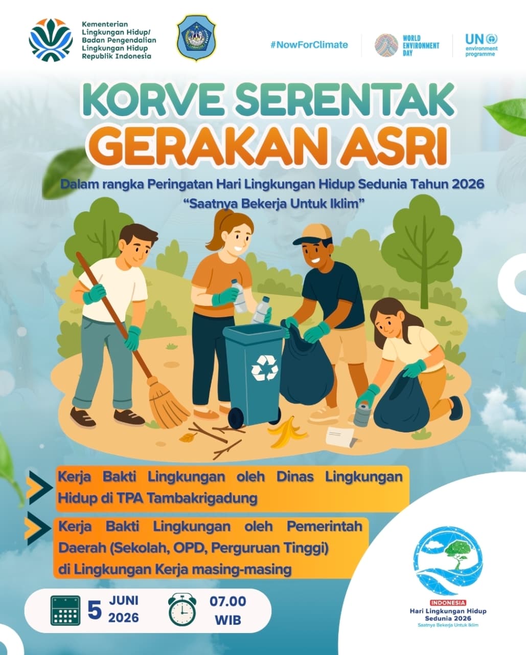 Foto: Korve Serentak Gerakan Asri di Wilayah Kecamatan Modo