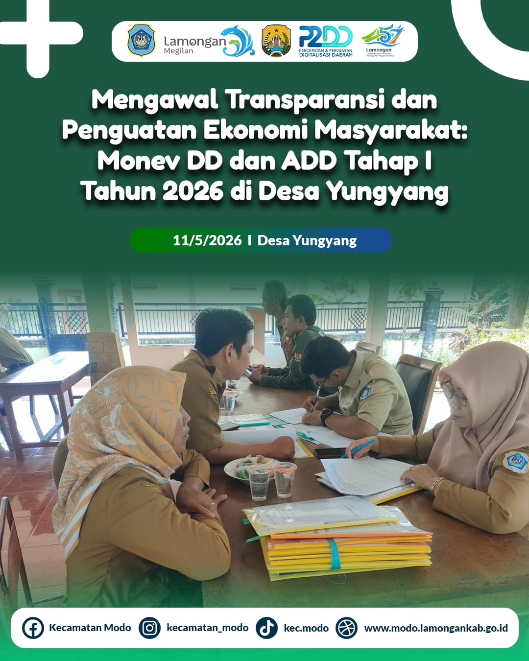 Foto: Mengawal Transparansi dan Penguatan Ekonomi Masyarakat: Monitoring dan Evaluasi DD & ADD Tahap I Tahun 2026 di Desa Yungyang Kecamatan Modo