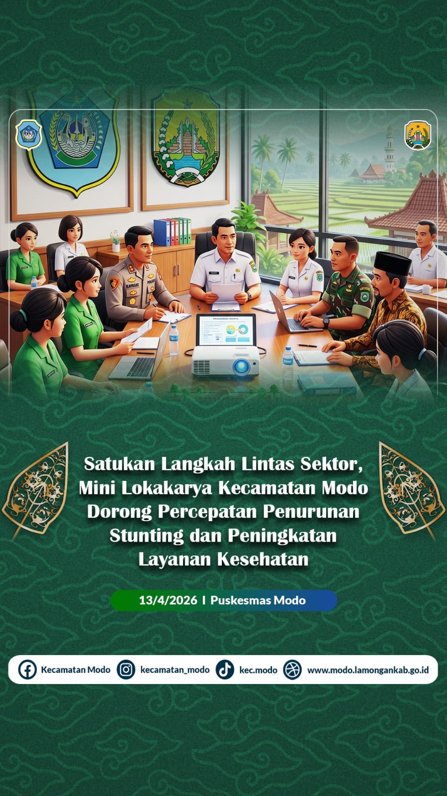 Foto: Satukan Langkah Lintas Sektor, Mini Lokakarya Kecamatan Modo Dorong Percepatan Penurunan Stunting dan Peningkatan Layanan Kesehatan