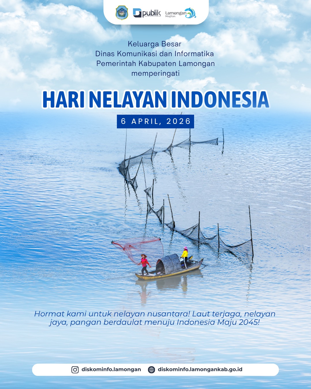 Foto: Selamat Hari Nelayan Nasional 2026 untuk seluruh nelayan di Indonesia