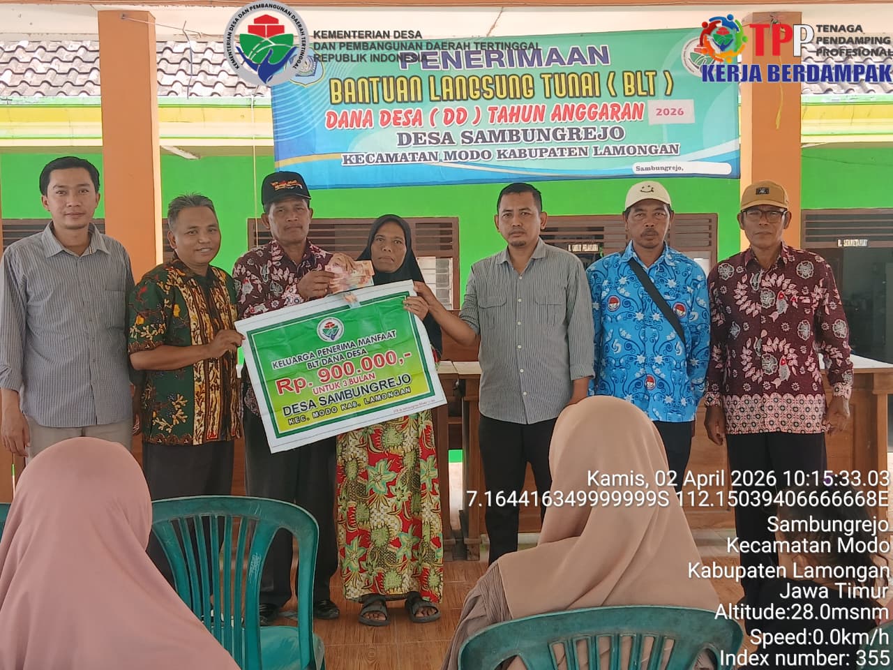 Foto: Penyaluran BLT Dana Desa 2026 Tahap I di Desa Sambungrejo