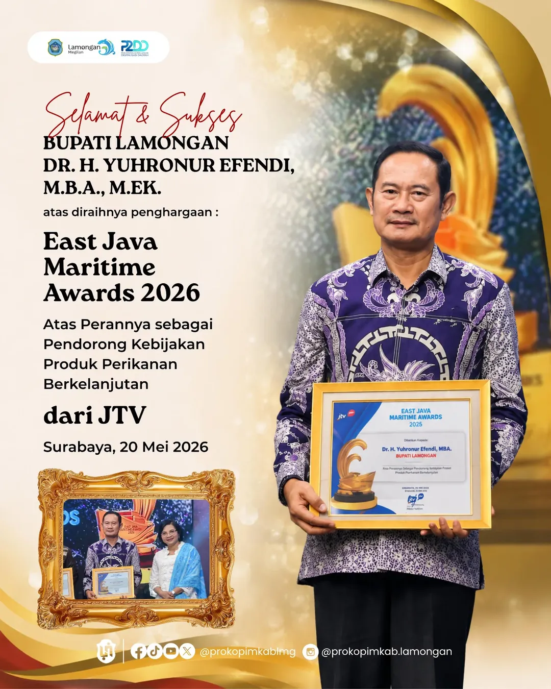 Selamat dan Sukses Kepada Bupati Lamongan