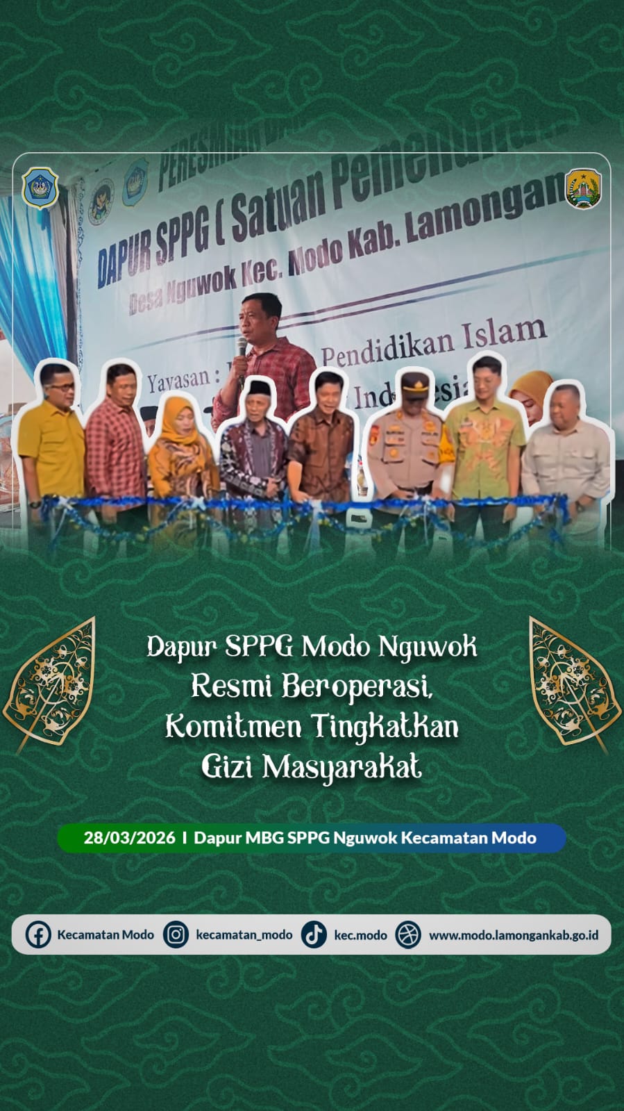 Foto: Dapur SPPG Modo Nguwok Resmi Beroperasi, Komitmen Tingkatkan Gizi Masyarakat