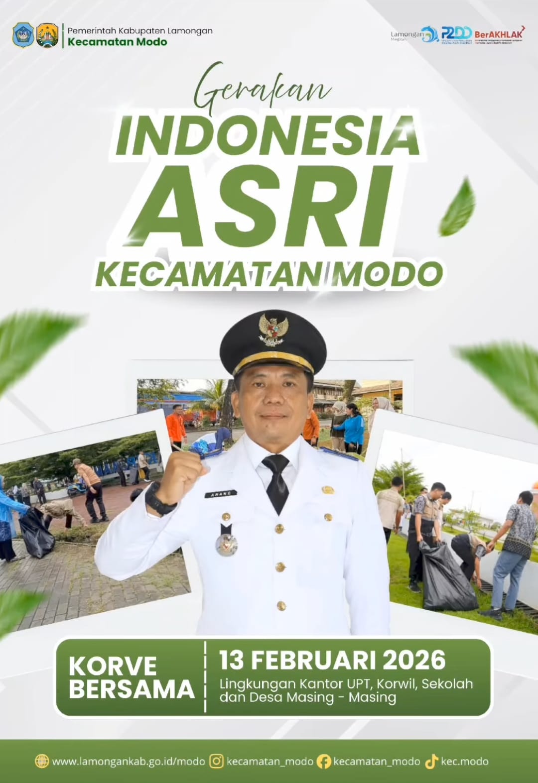 Foto: Gerakan Indonesia ASRI (Aman, Sehat, Resik, Indah) Pemerintah Kecamatan Modo