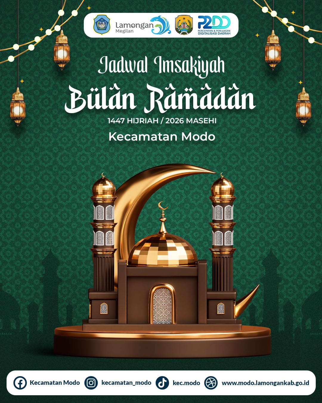 Foto: Jadwal Imsakiyah Ramadan 1447 H / 2026 M Kecamatan Modo