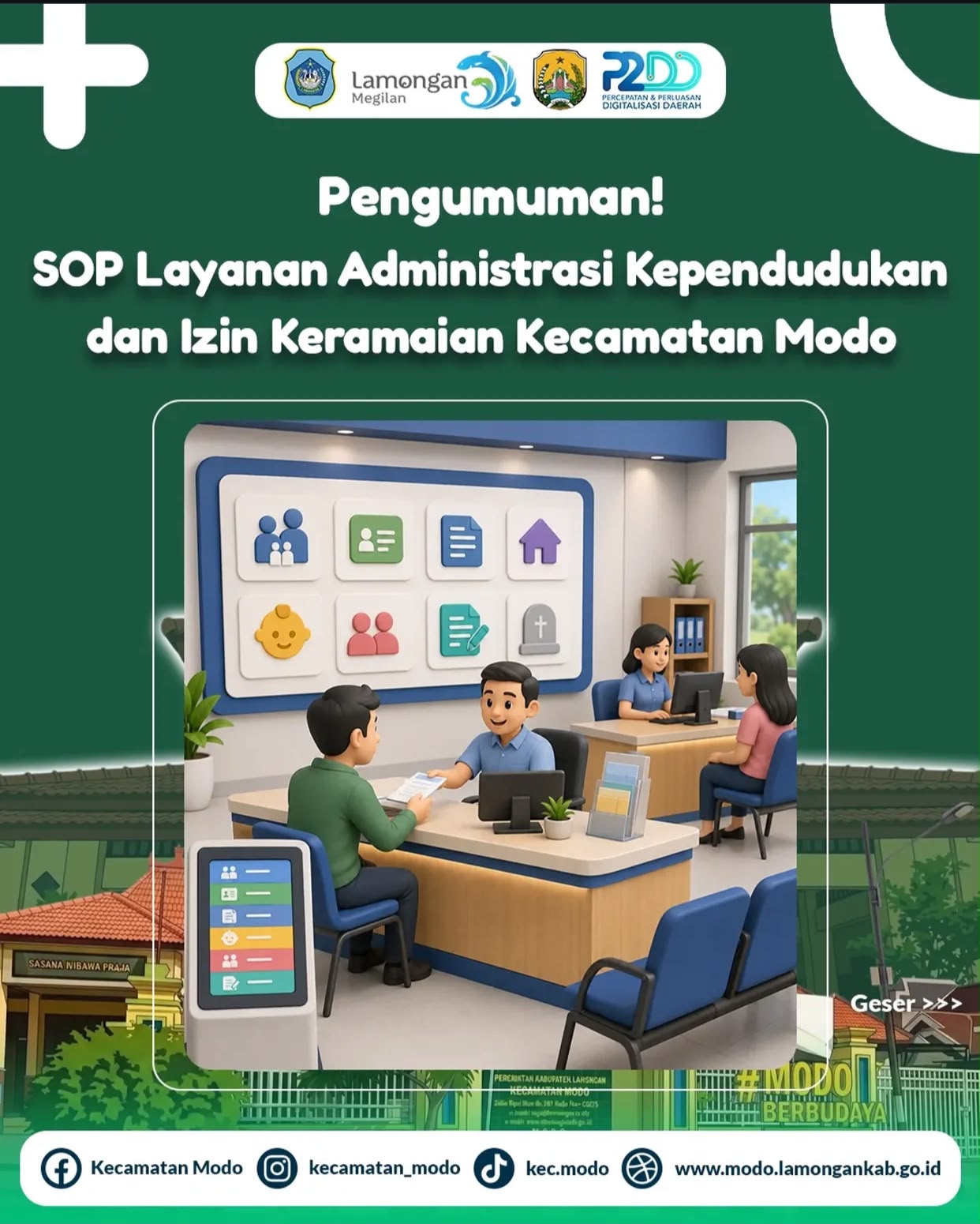 Foto: SOP LAYANAN ADMINISTRASI KECAMATAN MODO