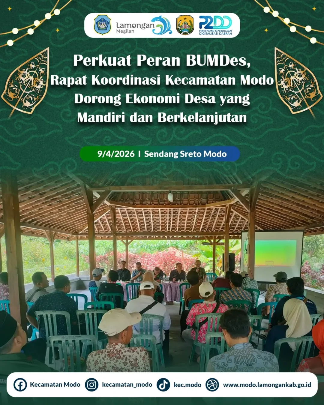 Foto: Kegiatan Rakor BUMDes di Sendang Sreto Desa Pule