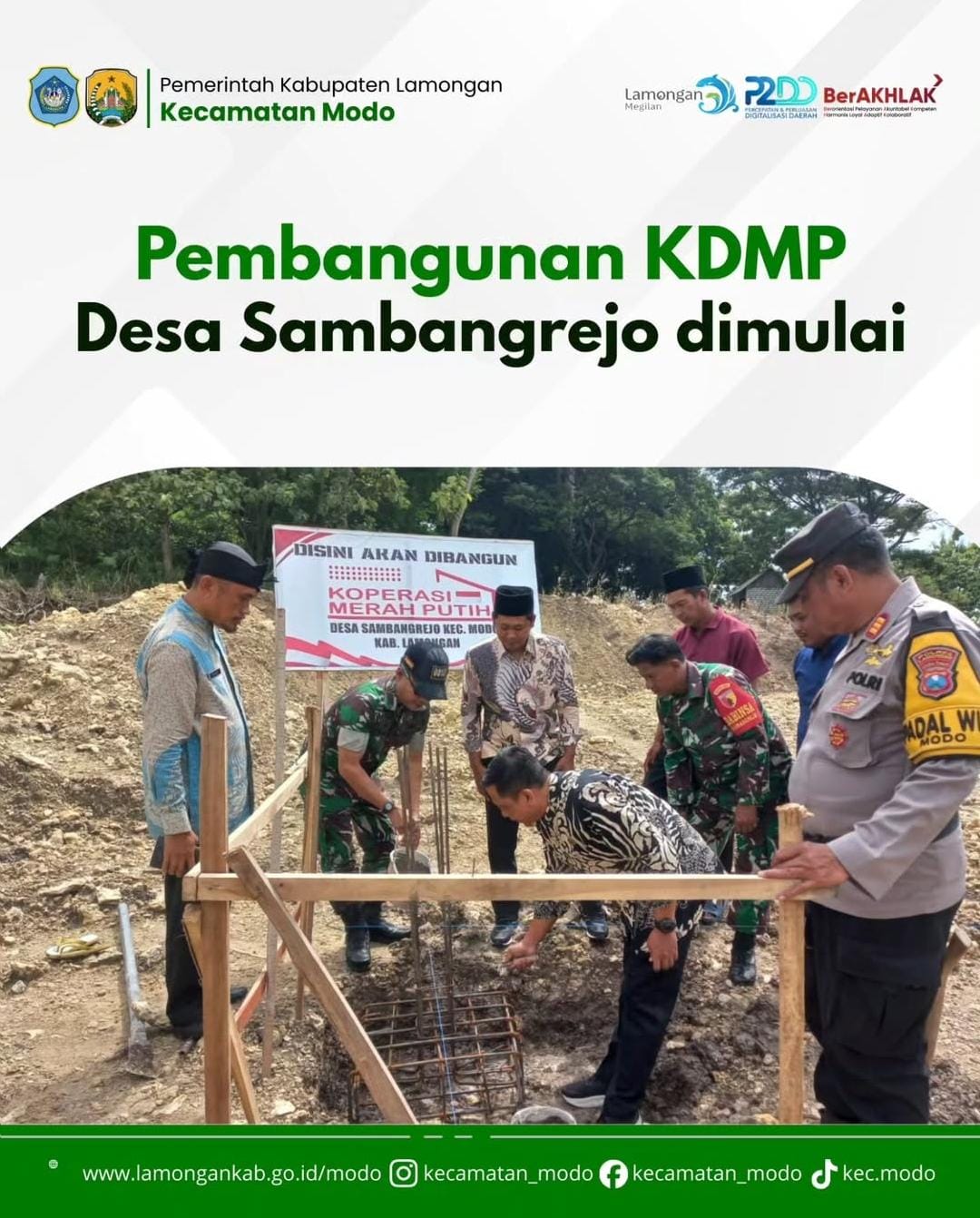 Foto: Pembangunan Gedung KDMP Desa Sambangrejo