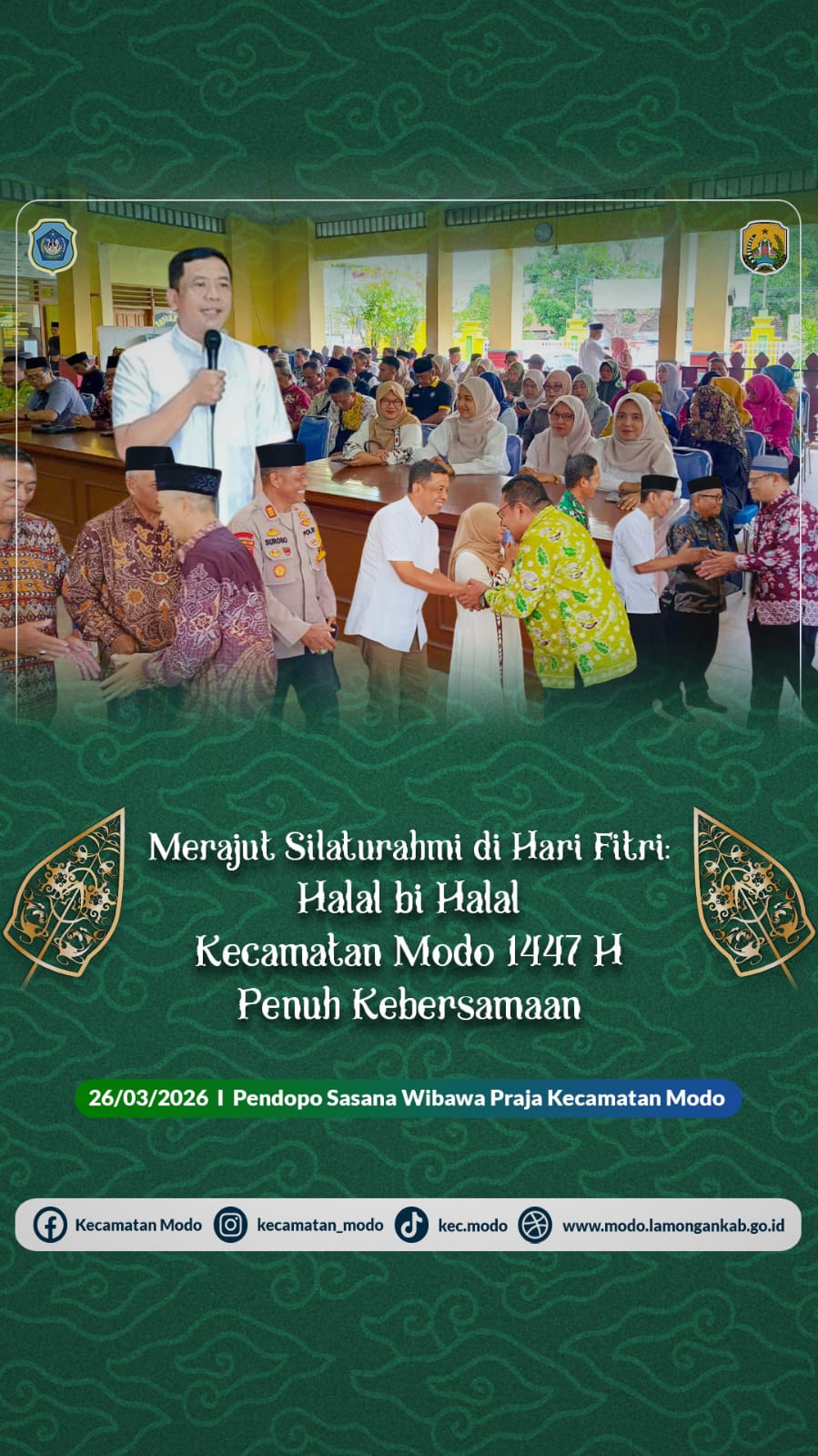 Foto: Merajut Silaturahmi di Hari Fitri: Halal bi Halal Kecamatan Modo 1447 H Penuh Kebersamaan