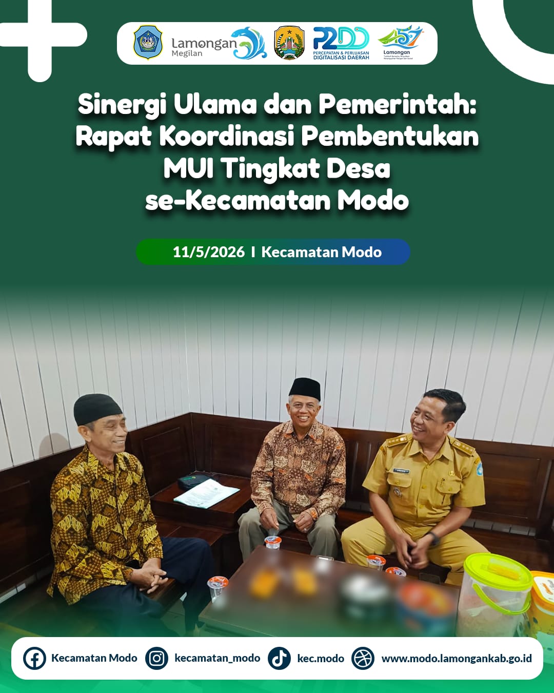Foto: Sinergi Ulama dan Pemerintah: Rapat Koordinasi Pembentukan MUI Tingkat Desa se-Kecamatan Modo