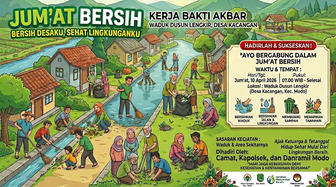 Foto: Jumat Bersih, Ayo !!! Kerja Bakti di Dusun Lengkir Desa Kacangan