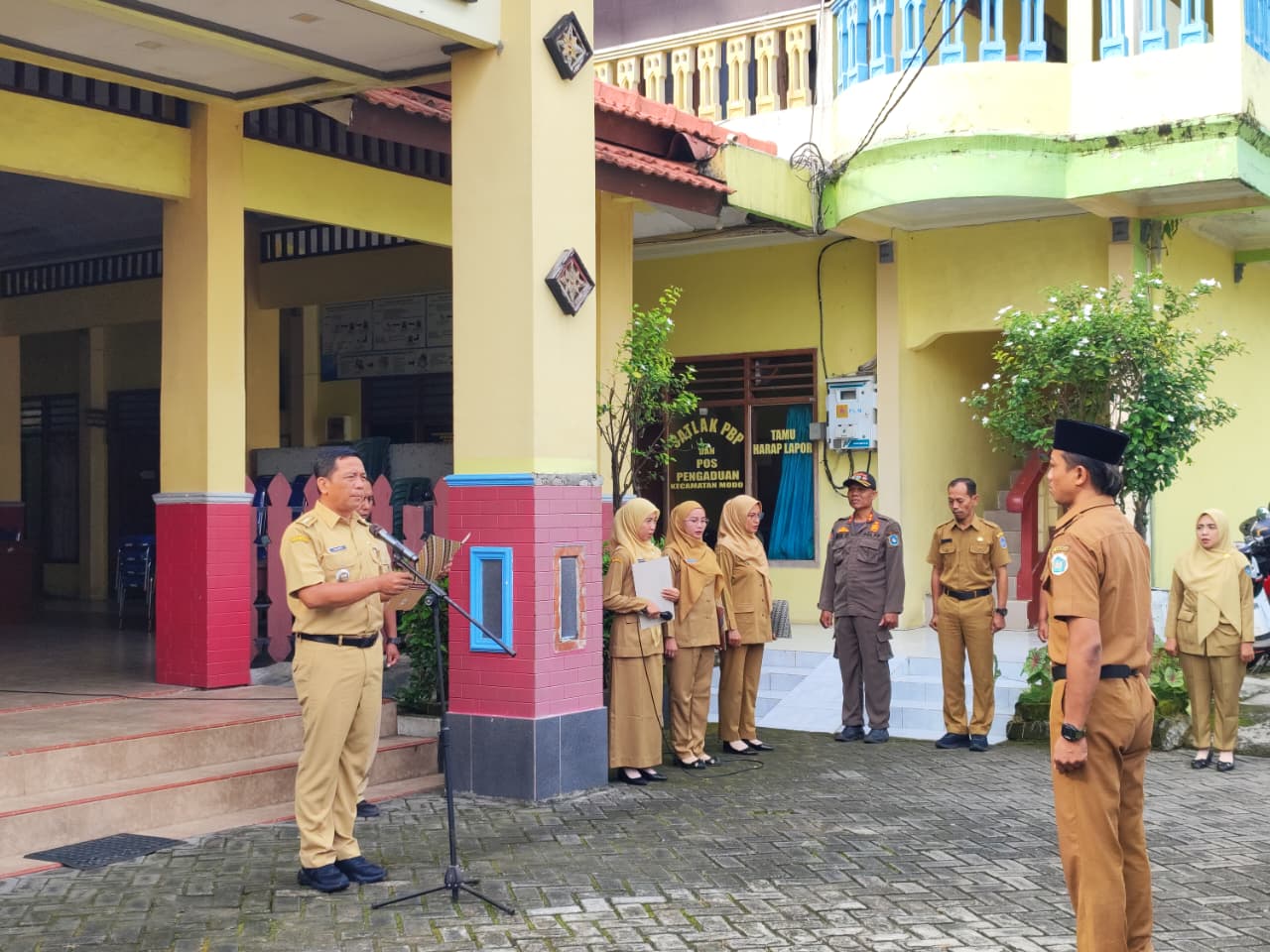 Foto: Apel Pagi Senin 2 Maret 2026 di Kantor Kecamatan Modo