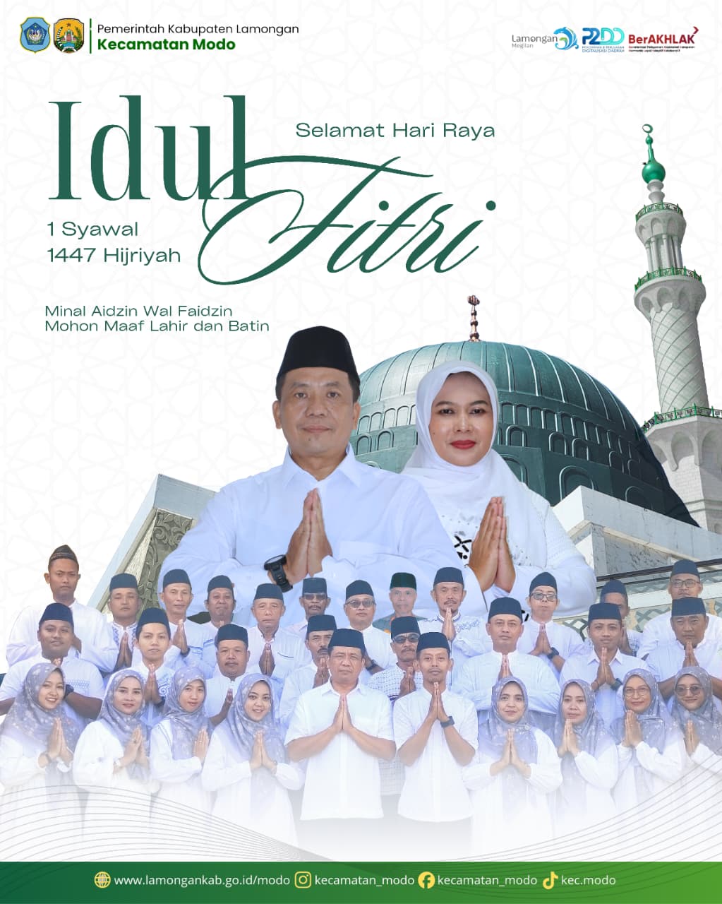 Foto: Keluarga Besar Kecamatan Modo Mengucapkan Selamat Hari Raya Idul Fitri 1447 H