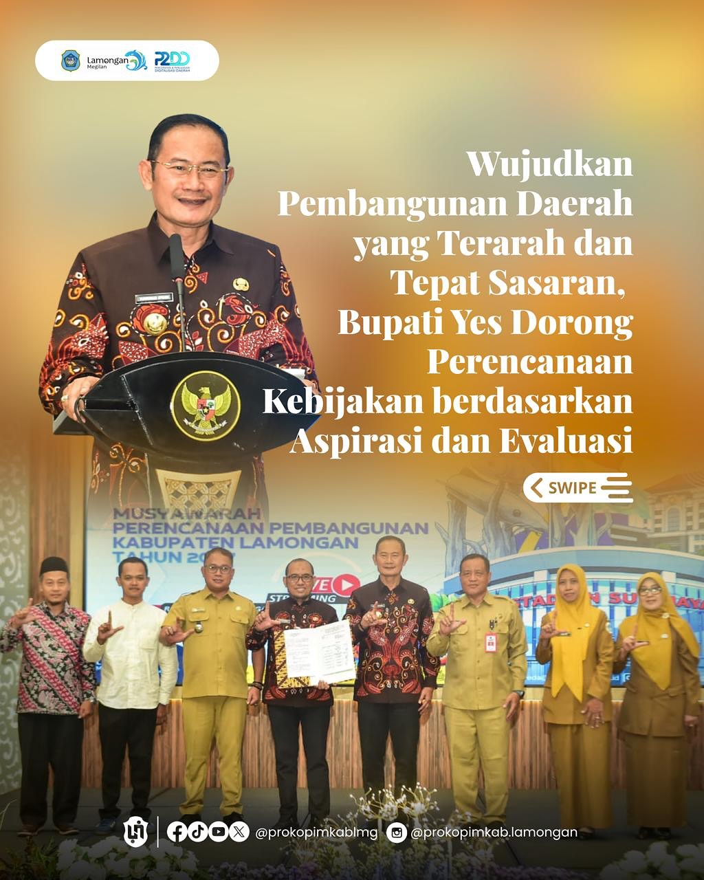 Foto: Wujudkan Pembangunan Daerah yang Terarah dan Tepat Sasaran, Bupati Yes Dorong Perencanaan Kebijakan berdasarkan Aspirasi dan Evaluasi