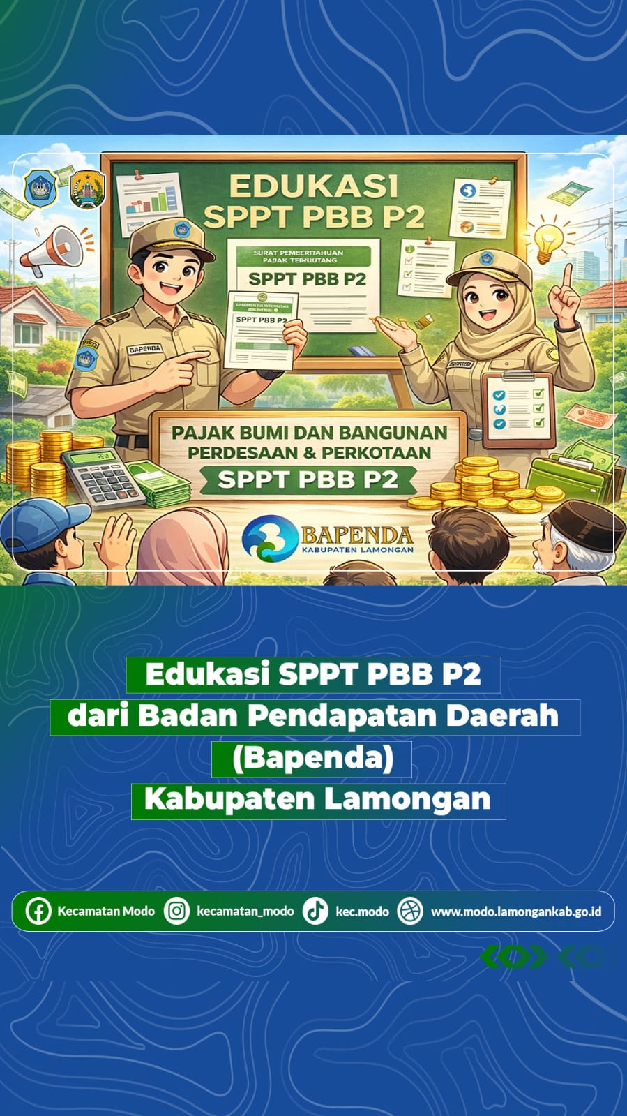 Foto: Edukasi SPPT PBB P2 dari Bapenda Kabupaten Lamongan
