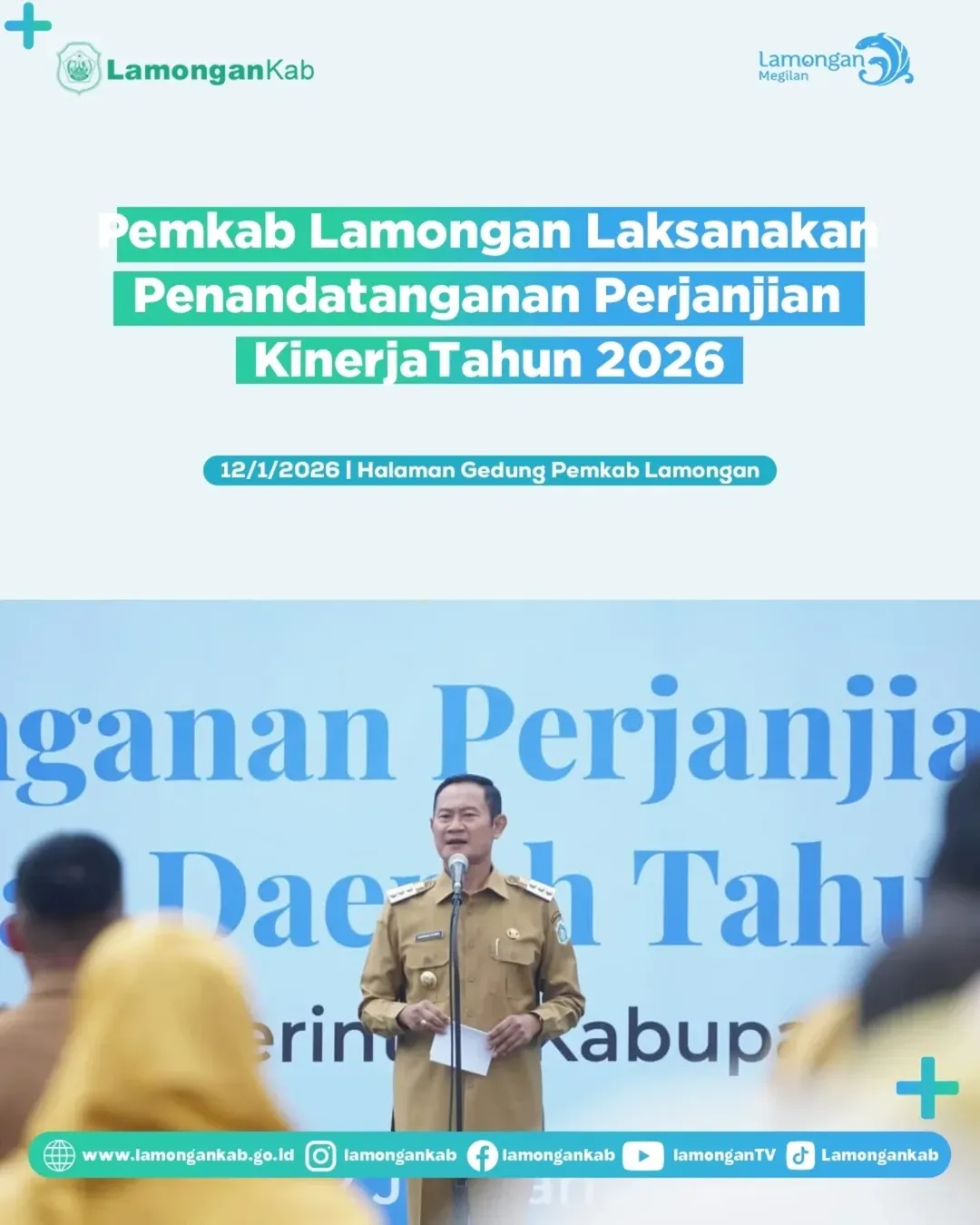 Foto: Camat Modo Ikut Menyaksikan Penandatangan Perjanjian Kinerja Tahun 2026