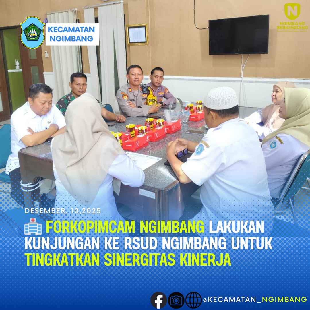 Foto: 🏥 Forkopimcam Ngimbang Lakukan Kunjungan ke RSUD Ngimbang untuk Tingkatkan Sinergitas Kinerja